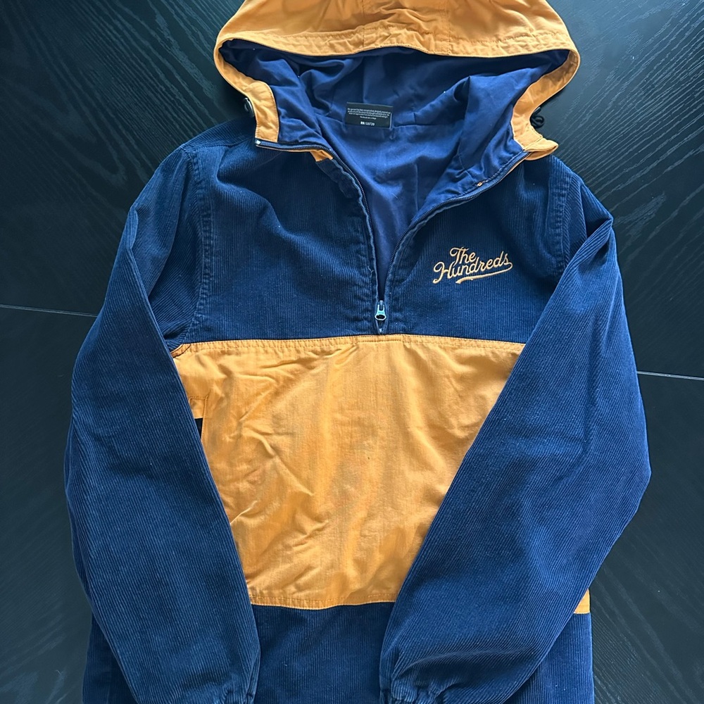 The Hundreds Corduroy Half-Zip Hooded Pullover